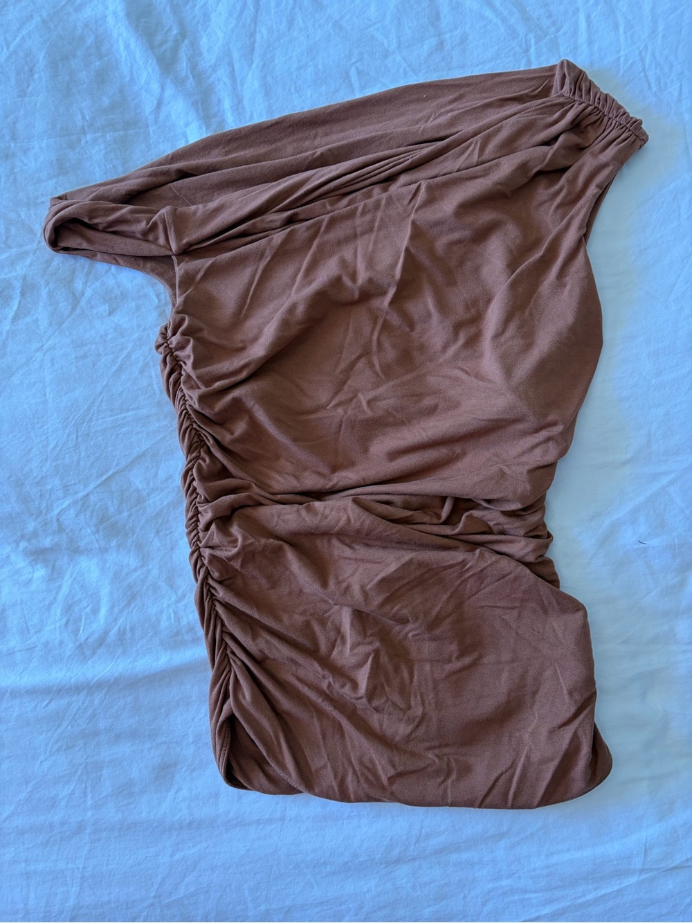 Agolde One-Shoulder Ruched Bodysuit - Picture 2 of 6